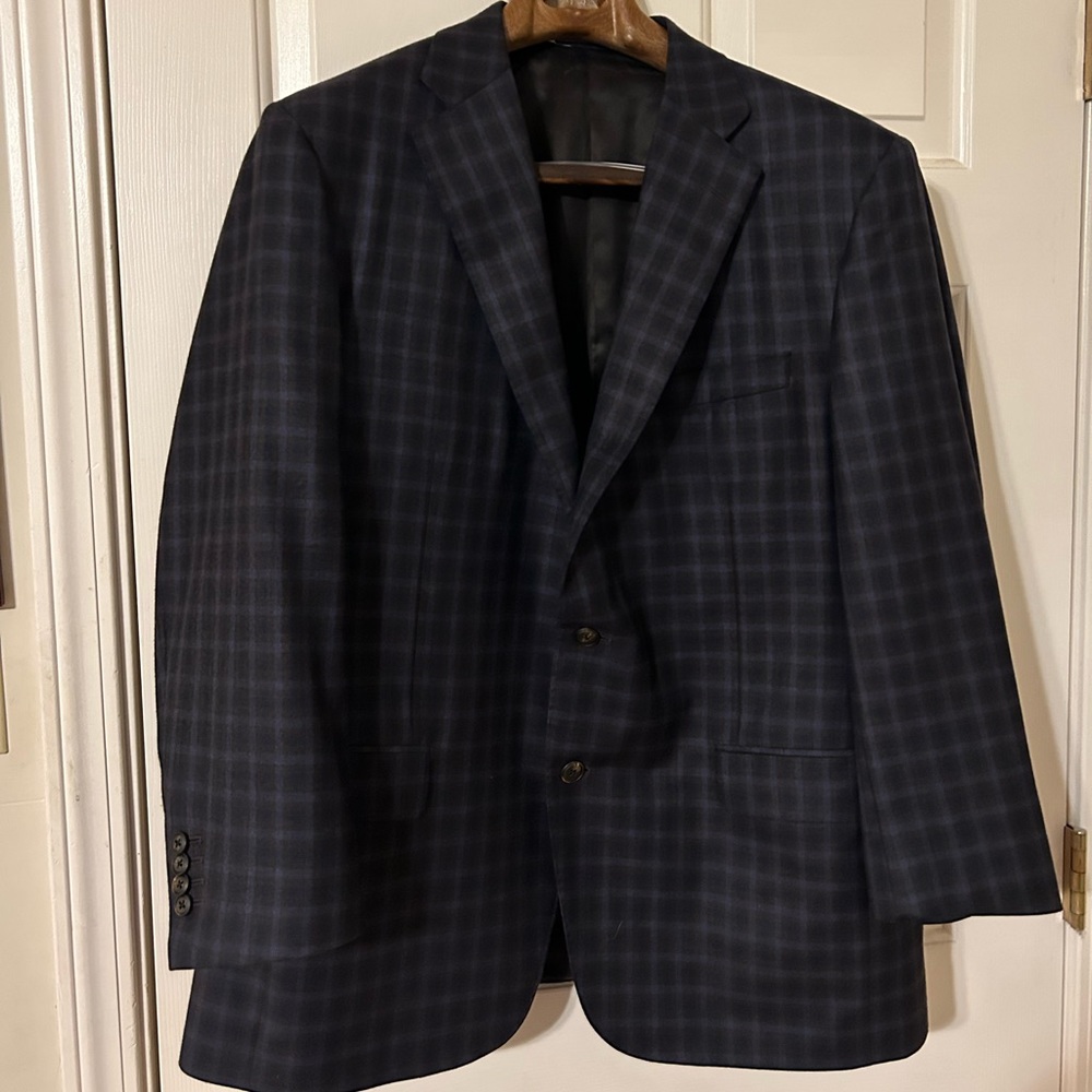 Samuelsohn sports coat grey look at sleeve length before you make offer